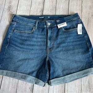 OLD NAVY High Rise WOW Denim Shorts 14 NWT